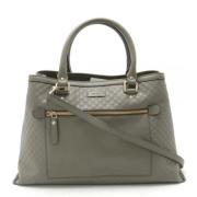 Gucci Vintage Pre-owned Canvas gucci-vskor Gray, Dam