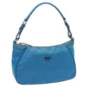 Prada Vintage Pre-owned Nylon prada-vskor Blue, Dam