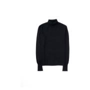 Aspesi Elegant Ull Turtle Neck Sweater Black, Dam