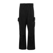 Y-3 Svarta Cargobyxor med Manschetter Black, Dam