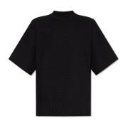 Issey Miyake Räfflad T-shirt Black, Herr