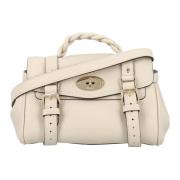 Mulberry Mini Alexa Läder Axelväska Beige, Dam