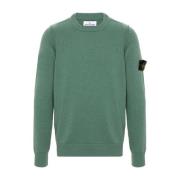 Stone Island Grön Stickad Tröja Green, Herr