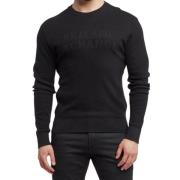 Armani Exchange Svart Sweater Kollektion Black, Herr