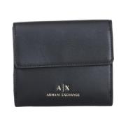 Armani Exchange Svarta Plånböcker för Män Black, Dam