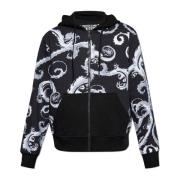 Versace Jeans Couture Sweatshirt med mönster Black, Herr