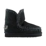 Mou Handgjorda Eskimo 18 Glitter Logo Stövlar Black, Dam