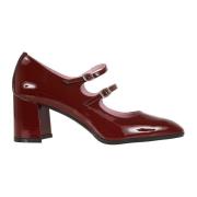 Carel Burgundy Patent Mary Jane Klackar Red, Dam