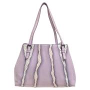 Bottega Veneta Vintage Pre-owned Laeder totevskor Purple, Dam