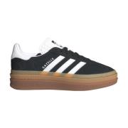 Adidas Gazelle Suede Platform Sneaker Black, Dam