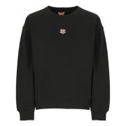 Kenzo Svart Tröja med Lucky Tiger Broderi Black, Dam