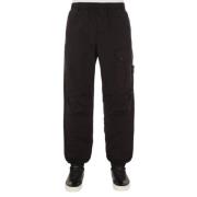 Stone Island Supima Bomull Twill Stretch Jogger Byxor Black, Herr