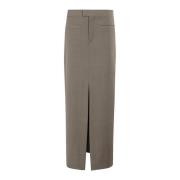 Filippa K Elegant Tailored Skirt Gray, Dam