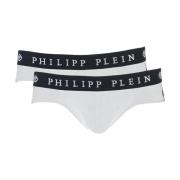 Philipp Plein Elastisk Vit Logotyp Intimt Set White, Herr