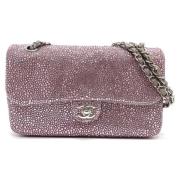 Chanel Vintage Pre-owned Tyg chanel-vskor Pink, Dam