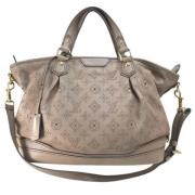 Louis Vuitton Vintage Pre-owned Tyg louis-vuitton-vskor Beige, Dam