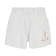 Sporty & Rich Vita Bomull Disco Shorts White, Dam