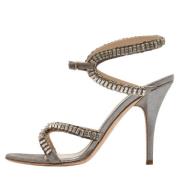 Jimmy Choo Pre-owned Pre-owned Mocka sandaler Gray, Dam