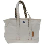 Burberry Vintage Pre-owned Canvas totevskor Gray, Dam