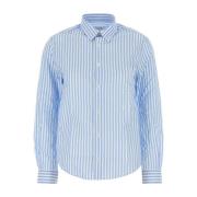 Sporty & Rich Broderad Poplin Skjorta Blue, Dam