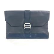 Hermès Vintage Pre-owned Laeder kuvertvskor Blue, Dam