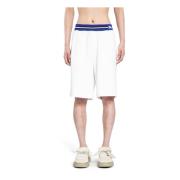 Burberry Ryttar Jacquard Midjeband Shorts White, Herr