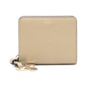 Chloé Pebbled Texture Bi-Fold Plånbok Beige, Dam