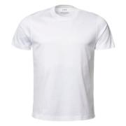 Eton Lyxig Bomull Crewneck T-shirt White, Herr