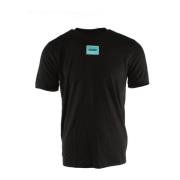 Hugo Boss Svart Bomull T-shirt för Män Black, Herr