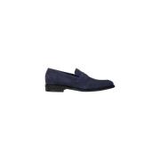 Paul Smith Marinblå Mocka Loafers Klassisk Design Blue, Herr