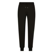 Dolce & Gabbana Svarta Jogger Felpa Essential Byxor Black, Herr