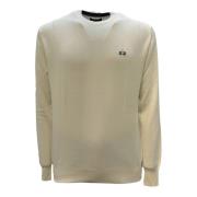 La Martina Tricot Crew Neck Off White Sweater White, Herr