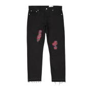 Alexander McQueen Svarta Denim Jeans Ss22 Black, Herr