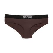 Tom Ford Signature Boy Shorts i Mörkbrun Brown, Dam