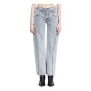 Vaquera Twisted Seams Runway Style Jeans Gray, Dam