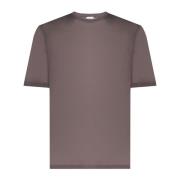 Saint Laurent Taupe Crew Neck Bomull T-shirt Beige, Herr