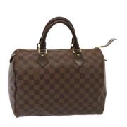 Louis Vuitton Vintage Pre-owned Canvas handvskor Brown, Dam