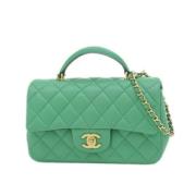 Chanel Vintage Pre-owned Laeder chanel-vskor Green, Dam