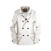 Moorer Iridescent Double-Breasted Sporty Jacket White, Herr