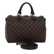 Louis Vuitton Vintage Pre-owned Canvas handvskor Brown, Dam