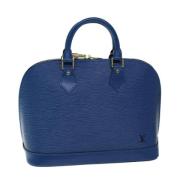 Louis Vuitton Vintage Pre-owned Laeder handvskor Blue, Dam