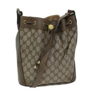 Gucci Vintage Pre-owned Canvas gucci-vskor Beige, Dam