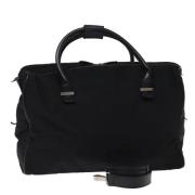 Gucci Vintage Pre-owned Nylon resvskor Black, Dam