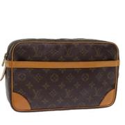 Louis Vuitton Vintage Pre-owned Canvas kuvertvskor Brown, Dam