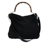 Gucci Vintage Pre-owned Nylon handvskor Black, Dam