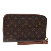 Louis Vuitton Vintage Pre-owned Canvas kuvertvskor Brown, Dam