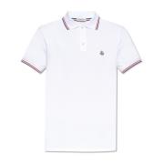 Moncler Polo med logotyp White, Herr