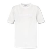 Moncler T-shirt med logotyp White, Herr