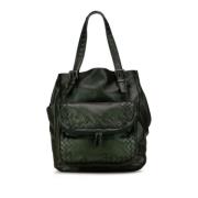 Bottega Veneta Vintage Pre-owned Laeder axelremsvskor Green, Dam