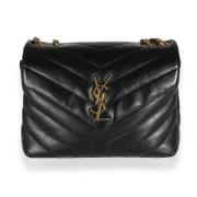 Yves Saint Laurent Vintage Pre-owned Laeder axelremsvskor Black, Dam